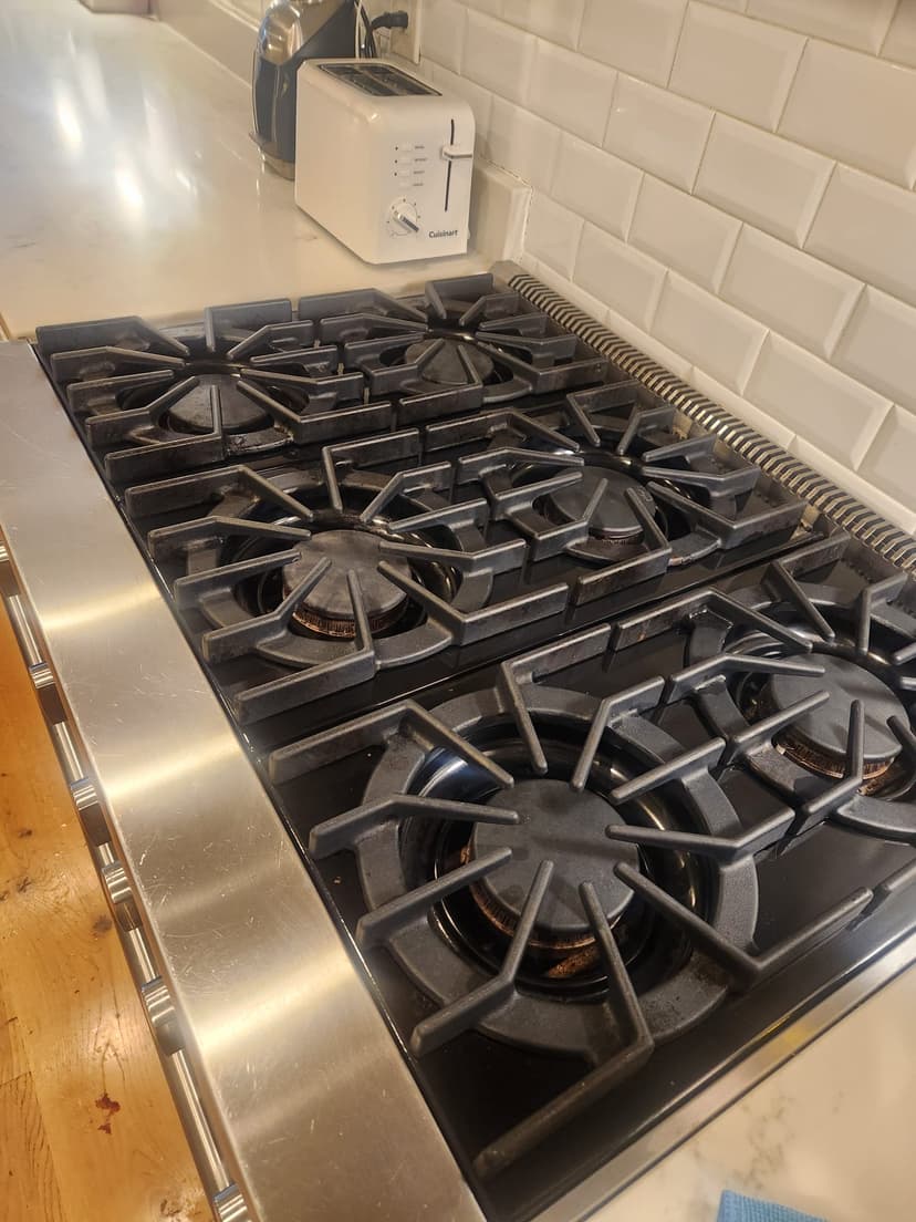 Sparkling bathroom vanity after detailed cleaning service